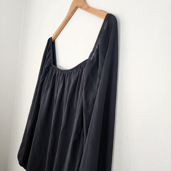 NWT Show Me Your Mumu Briar Black Square Neck Tunic Mini Dress S - Picture 8 of 16